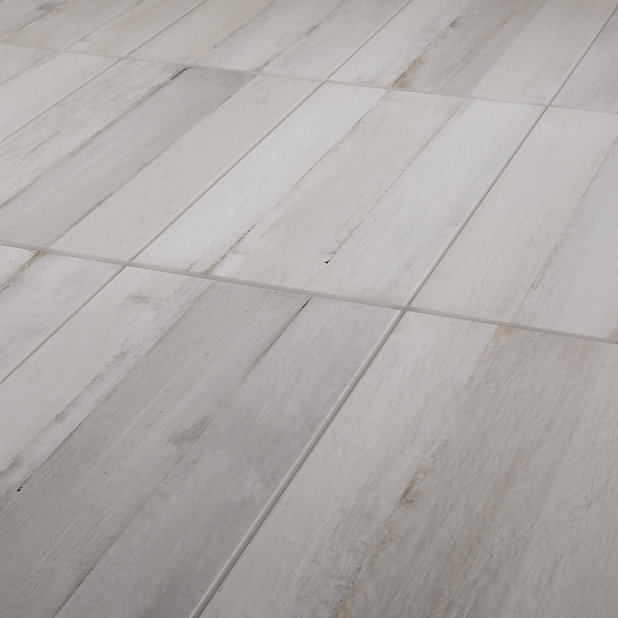 Norwegio Grey Matt Wood Effect Ceramic, White Wood Effect Ceramic Floor Tiles