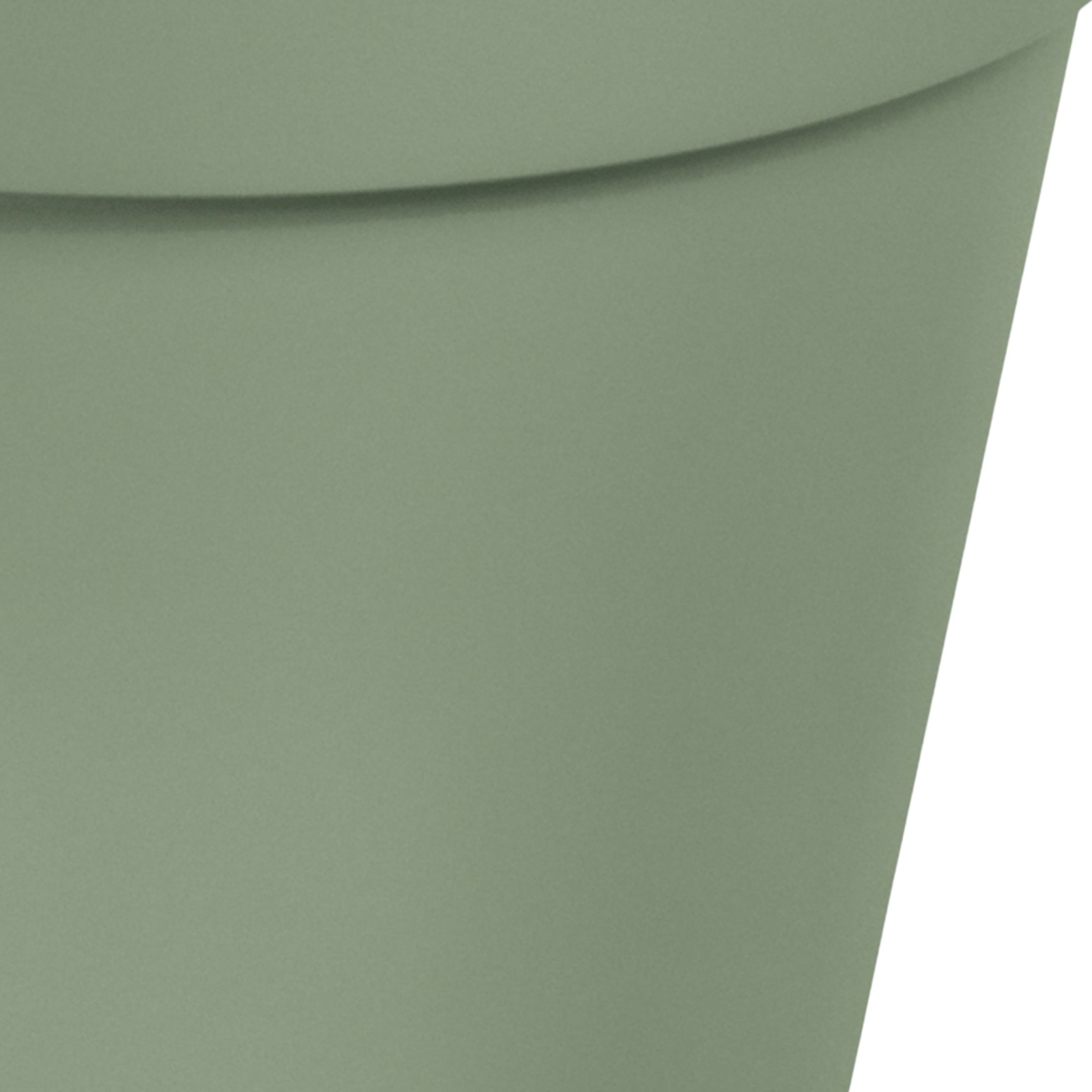 Nurgul Deep lichen green Polypropylene Circular Plant pot (Dia)30cm