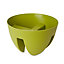 Nurgul Green Plastic Circular Railing plant pot (Dia)30cm