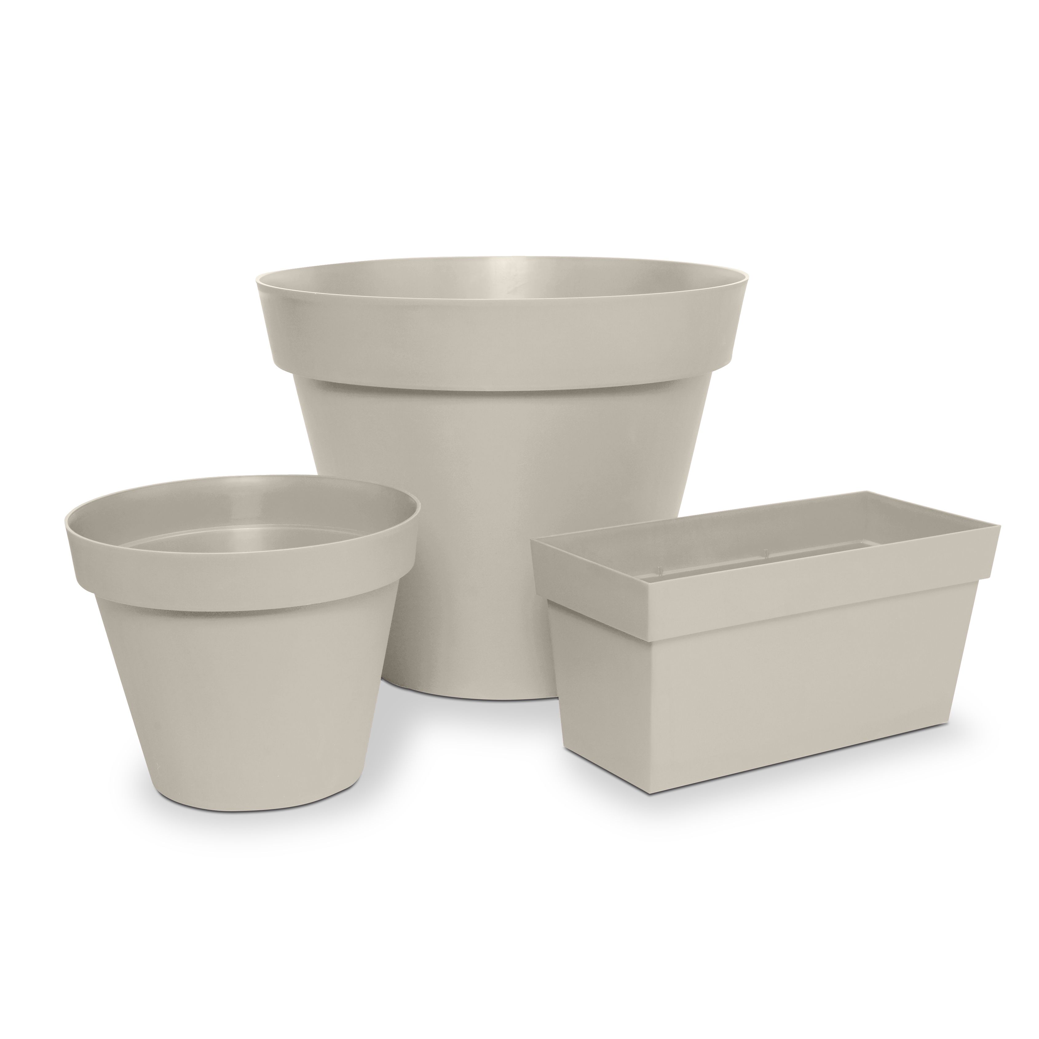 Nurgul Peyote Polypropylene Circular Plant pot (Dia)40cm