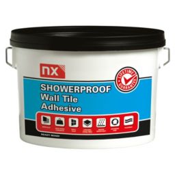NX Showerproof Ready mixed Bright white Tile Adhesive, 15kg