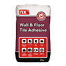 NX Standard set Grey Tile Adhesive, 20kg
