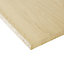 Oak effect Semi edged Furniture panel, (L)2.5m (W)400mm (T)18mm