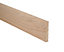 Oak Ogee Skirting board (L)2.4m (W)120mm (T)18mm, Pack of 3