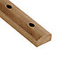 Oak Traditional Baserail, (L)2.4m (W)63mm