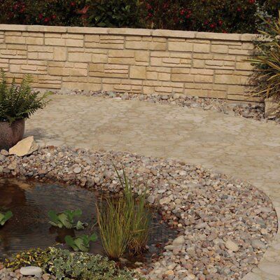 Old Town Brown Single-sided Walling stone (L)450mm (T)130mm, Pack of 48