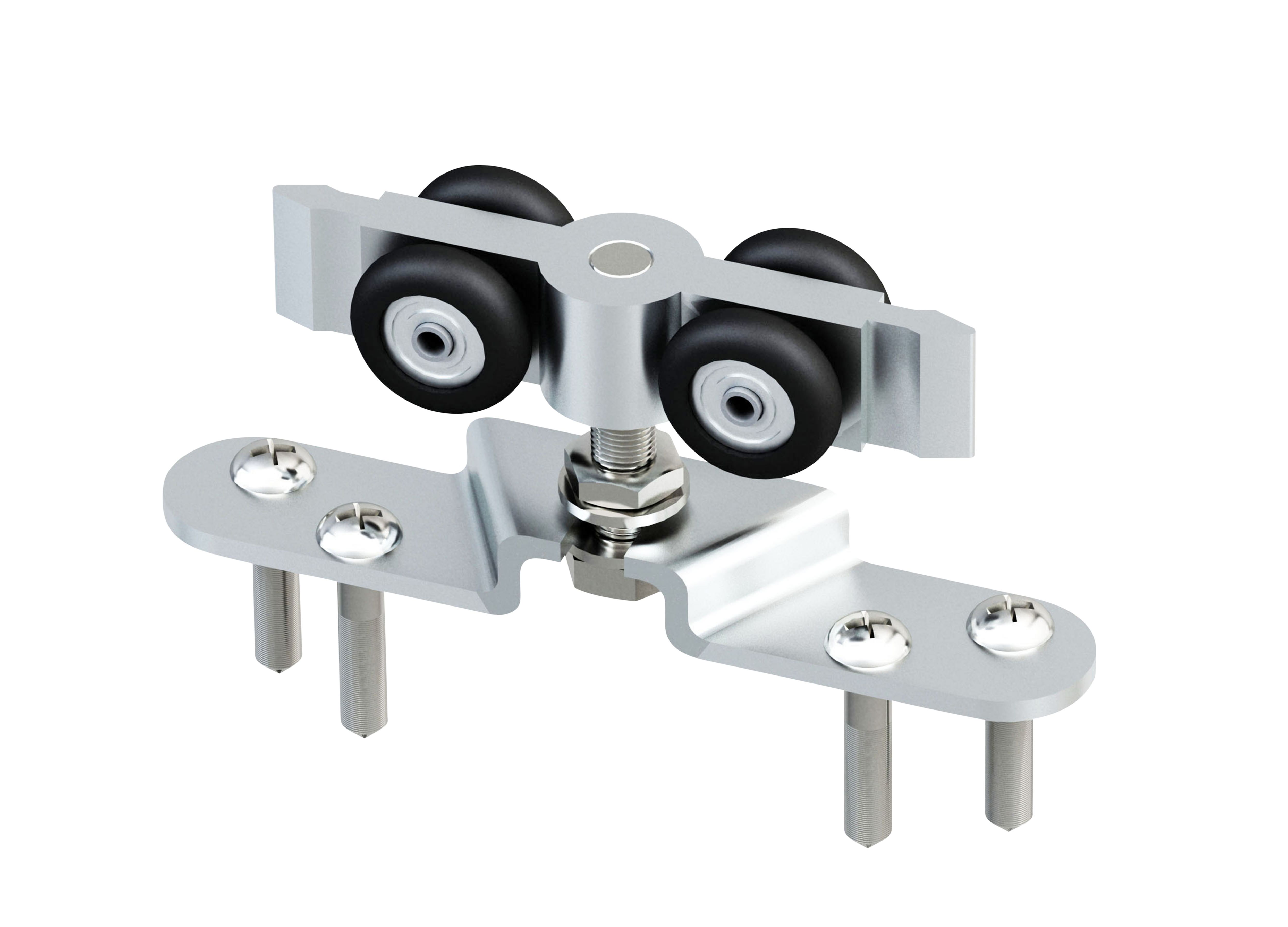Oleni Silver Sliding door track system (L) 200cm