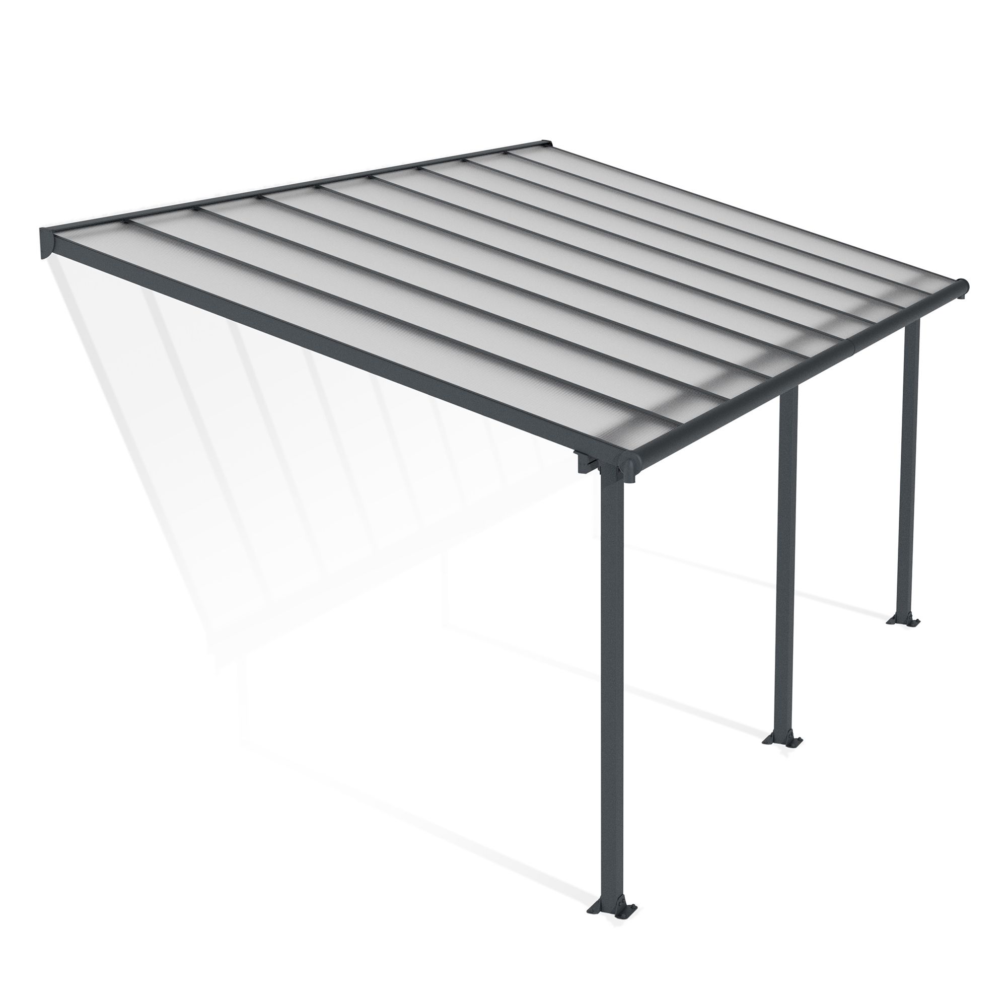 Olympia Grey Patio cover (H)3050mm (W)2950mm (D)5460mm