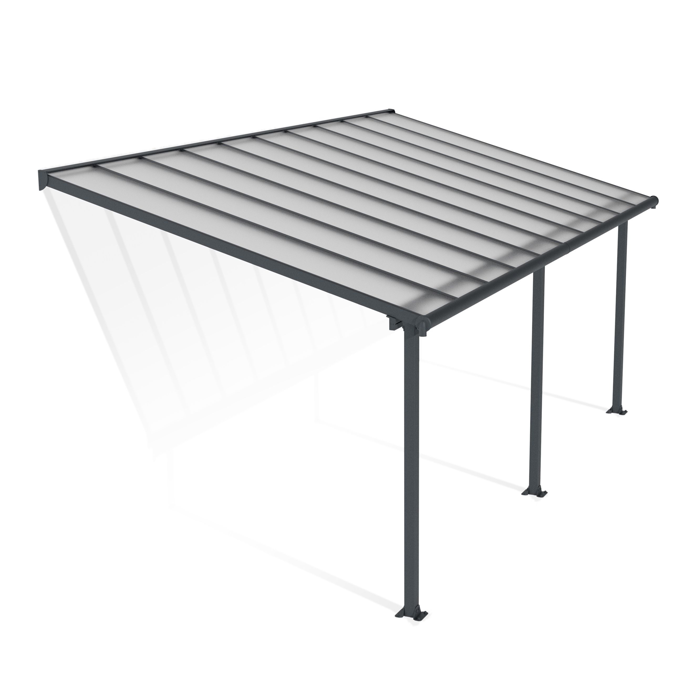 Olympia Grey Patio cover (H)3050mm (W)2950mm (D)6100mm