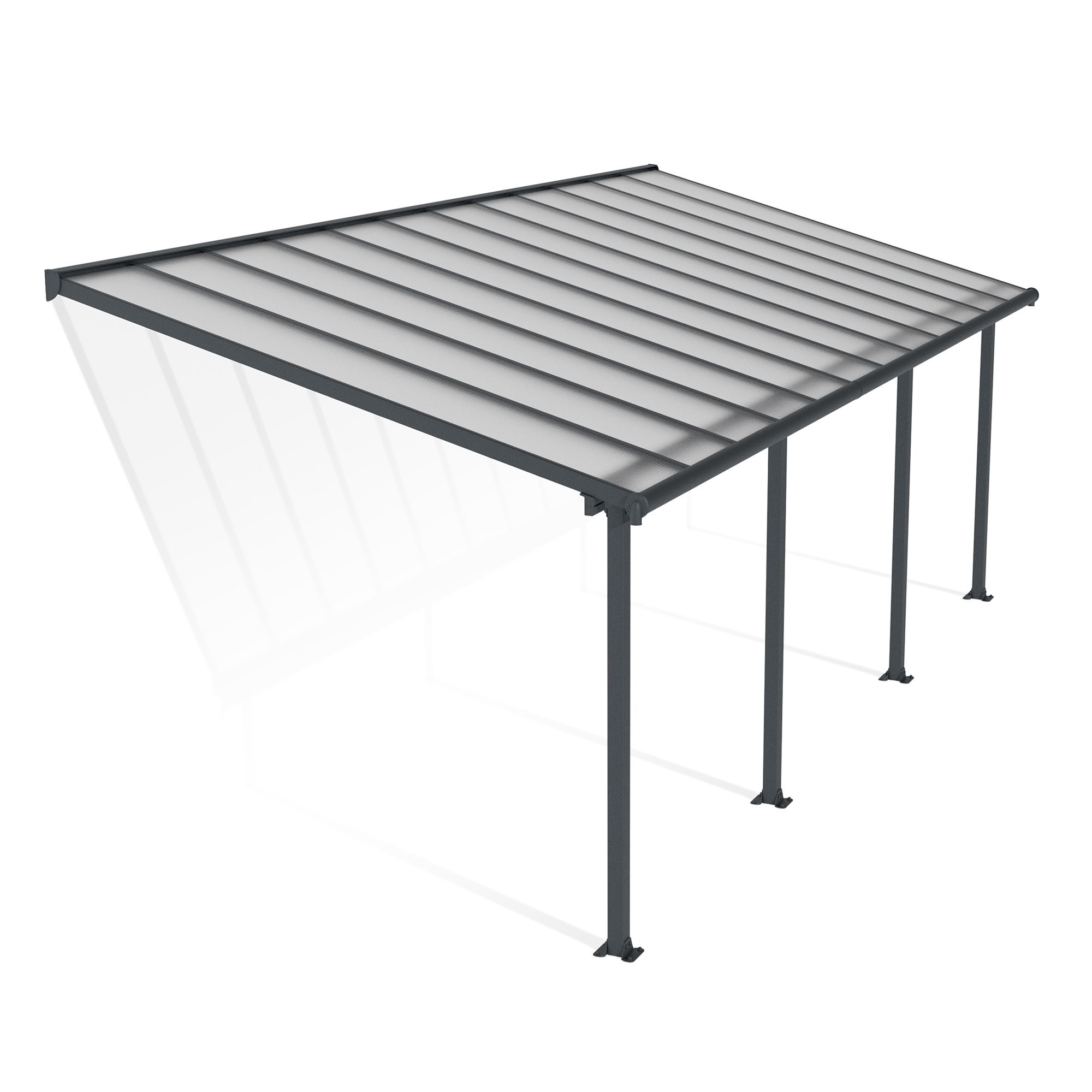 Olympia Grey Patio cover (H)3050mm (W)2950mm (D)7300mm