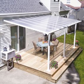 Olympia White Patio cover (H)3050mm (W)2950mm (D)3050mm