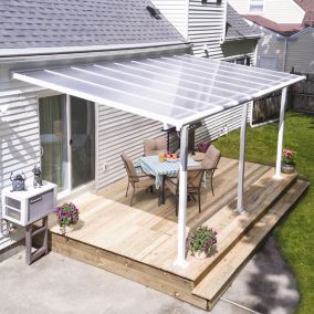 Olympia White Patio cover (H)3050mm (W)2950mm (D)4250mm