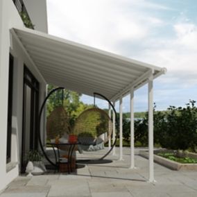 Olympia White Patio cover (H)3050mm (W)2950mm (D)8510mm