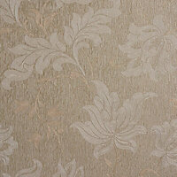 Opus Argentino Floral trail Gold effect Textured Wallpaper