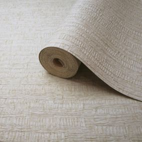 Opus Cream Ornella Bark Embossed Wallpaper