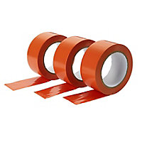 Orange Repair Tape (L)33m (W)50mm, Pack of 3