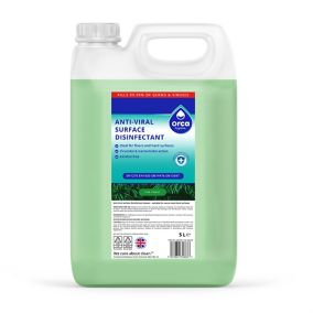 Orca Hygiene Not concentrated Pine Kills 99.99% of most known germs Multi-surface Hard floor surfaces Any room Disinfectant & cleaner, 5L Bottle
