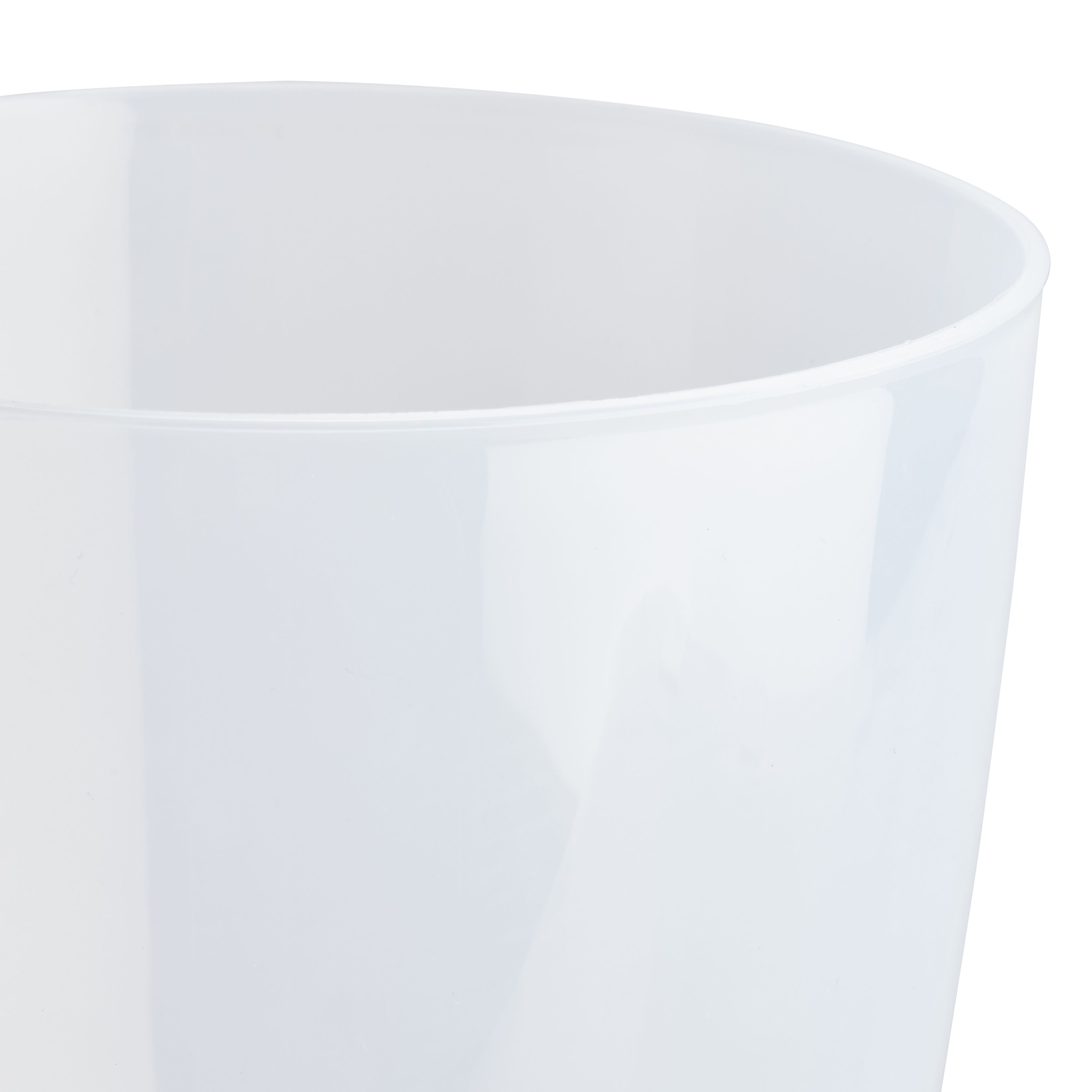 Orchid Transparent Plastic Circular Plant pot (Dia)12.5cm
