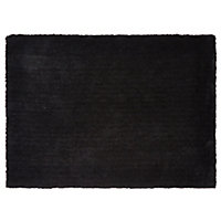 Oriana Plain Black Rug 170cmx120cm