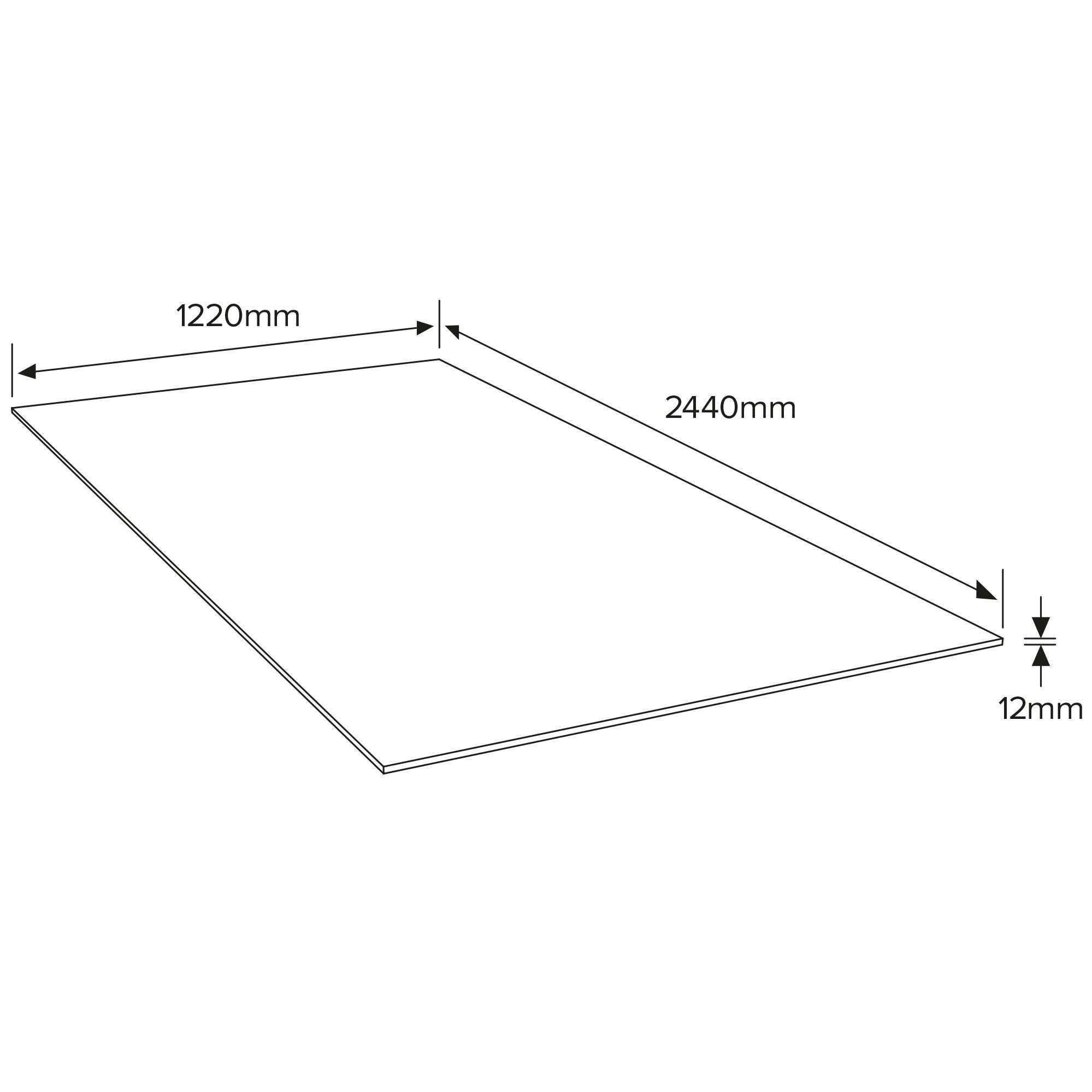 OSB 3 Board (L)2.44m (W)1.22m (T)12mm 25880g