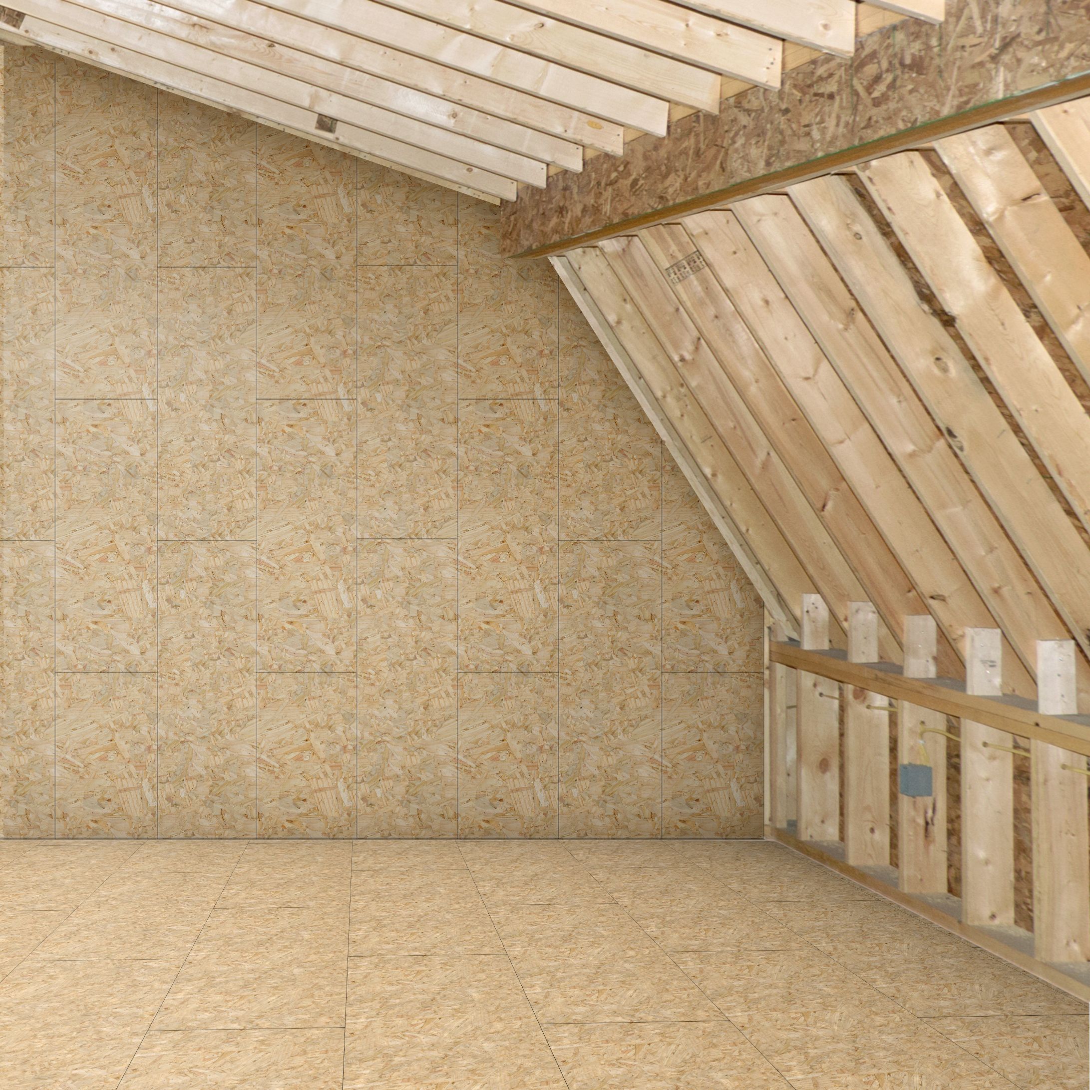 OSB 3 Loft panel (L)1.22m (W)0.3m (T)18mm , Pack of 3