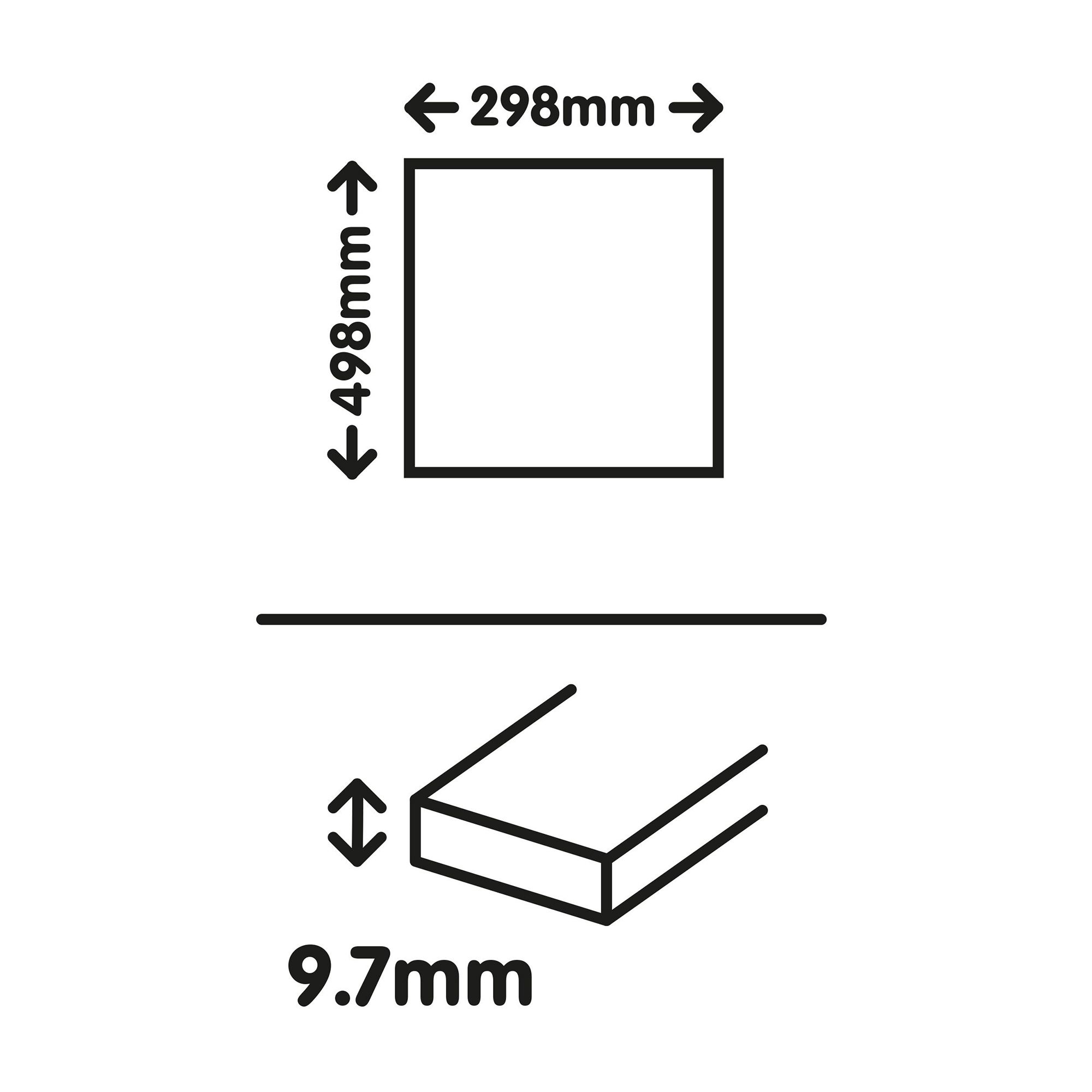 Oscano Anthracite Matt Stone effect Ceramic Wall & floor Tile, Pack of 6, (L)300mm (W)600mm