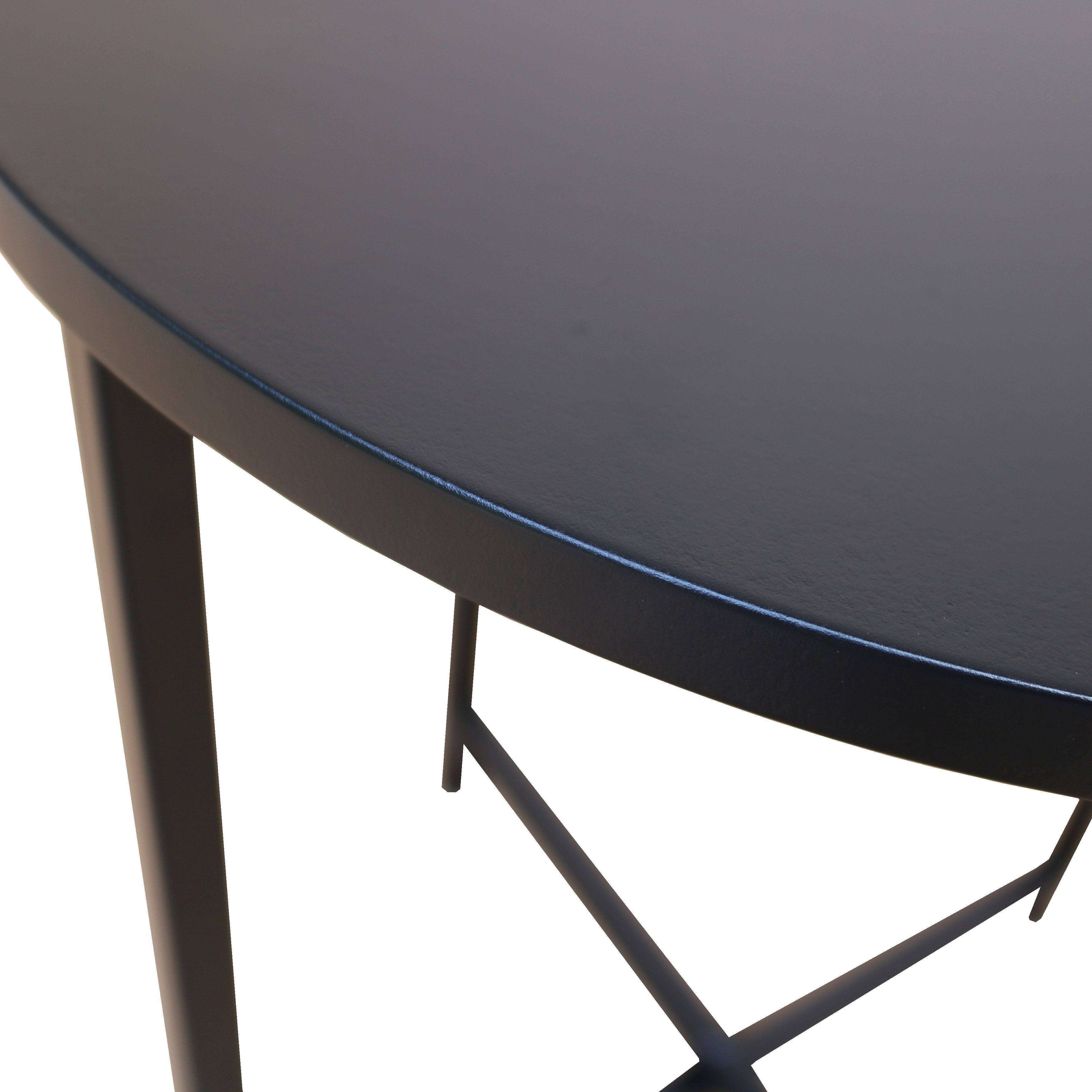 Matt black side deals table