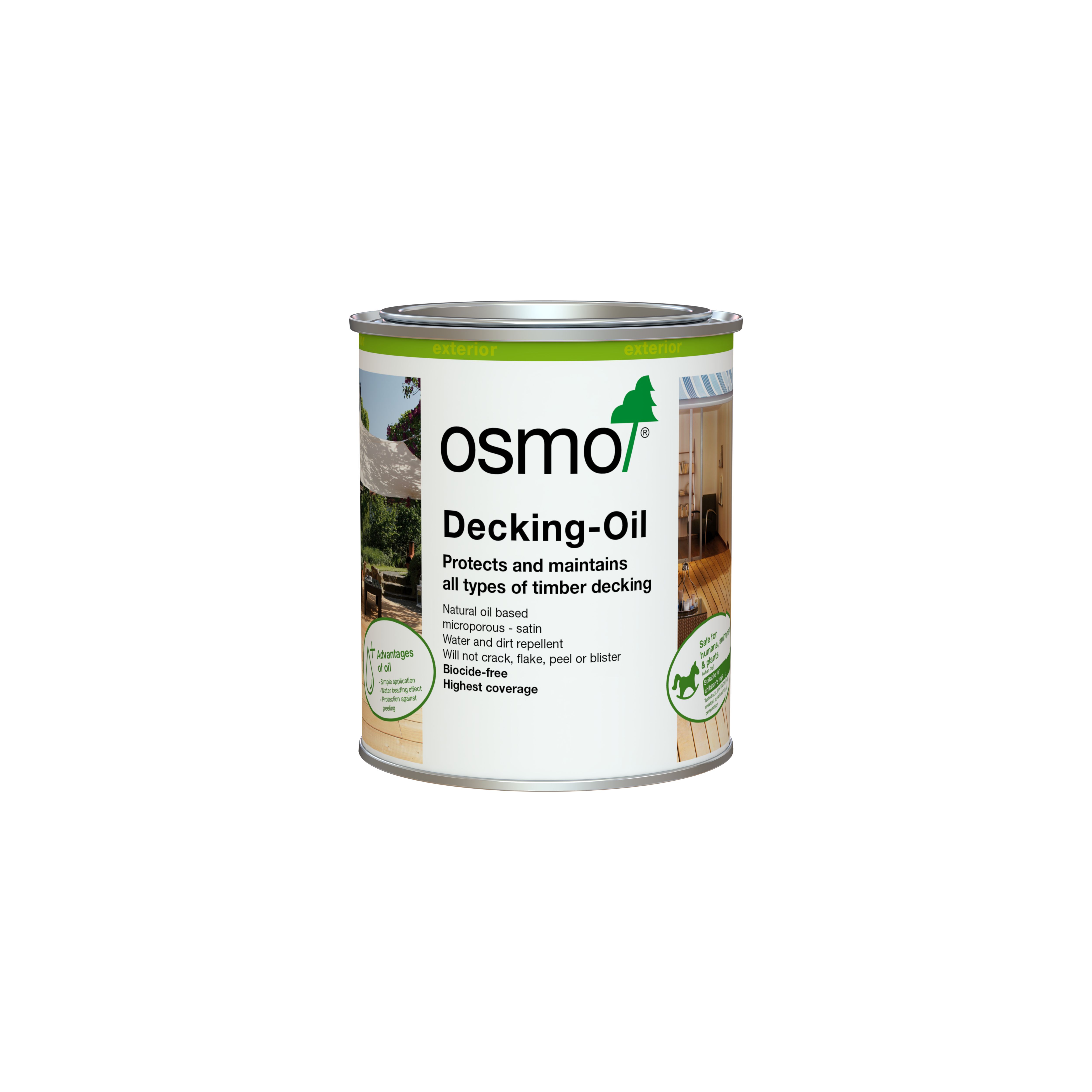 Osmo Clear Satin Teak Decking oil, 750ml