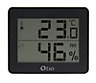Otio Black Thermometer/Hygrometer