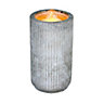 Outdoor Living UK Battery-powered Concrete style cylinder Water feature with LED lights (H)20cm