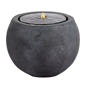 Outdoor Living UK Mains-powered Concrete style ball Water feature (H)32.5cm