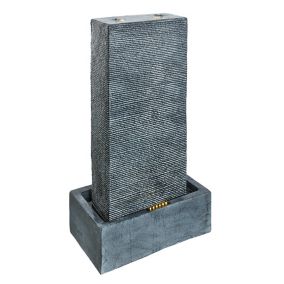 Outdoor Living UK Mains-powered Slate style wall Water feature (H)103cm