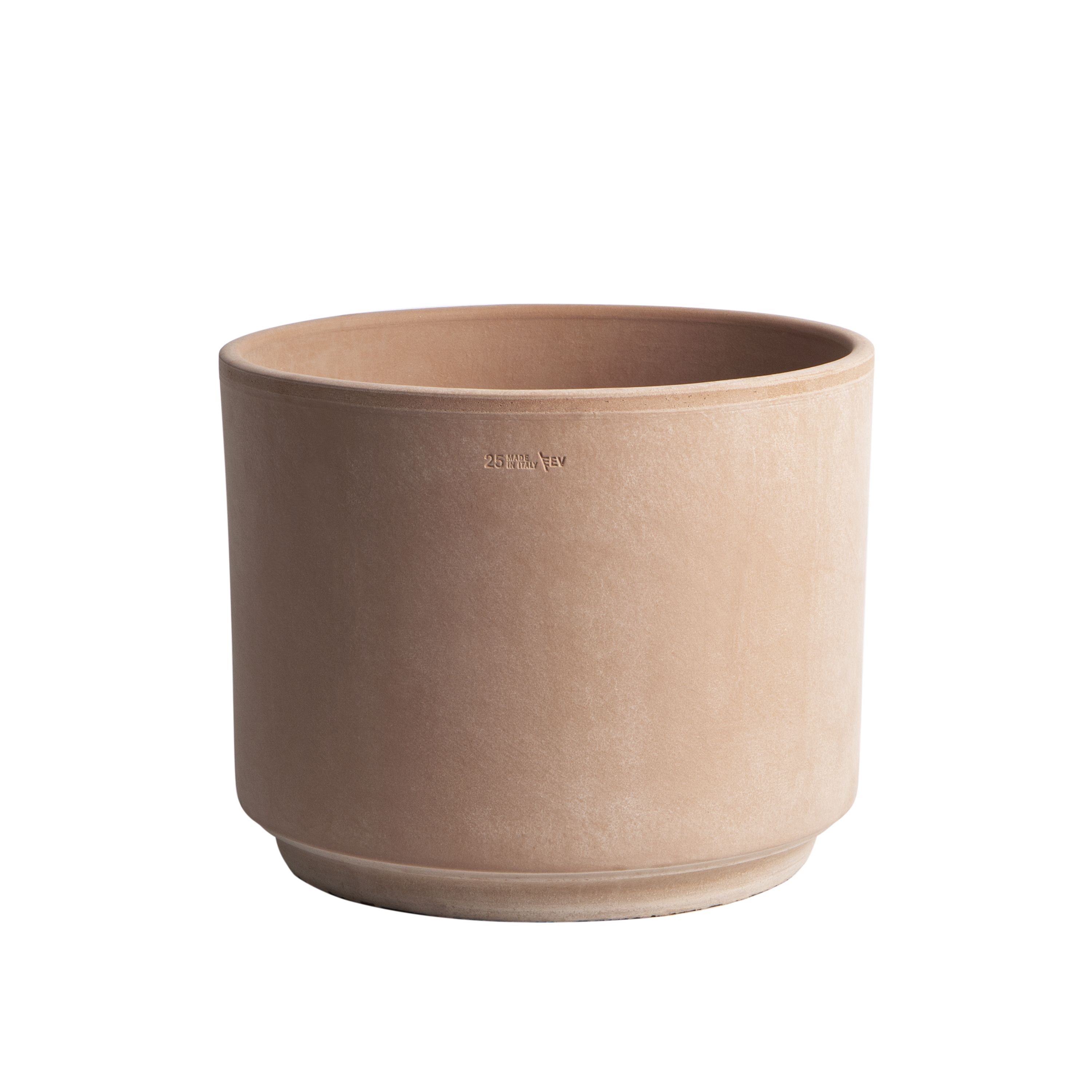 Outdoor Pot Matt Neutral Antique effect Terracotta Plant pot (Dia) 25cm, (H)20.5cm, 7.8L