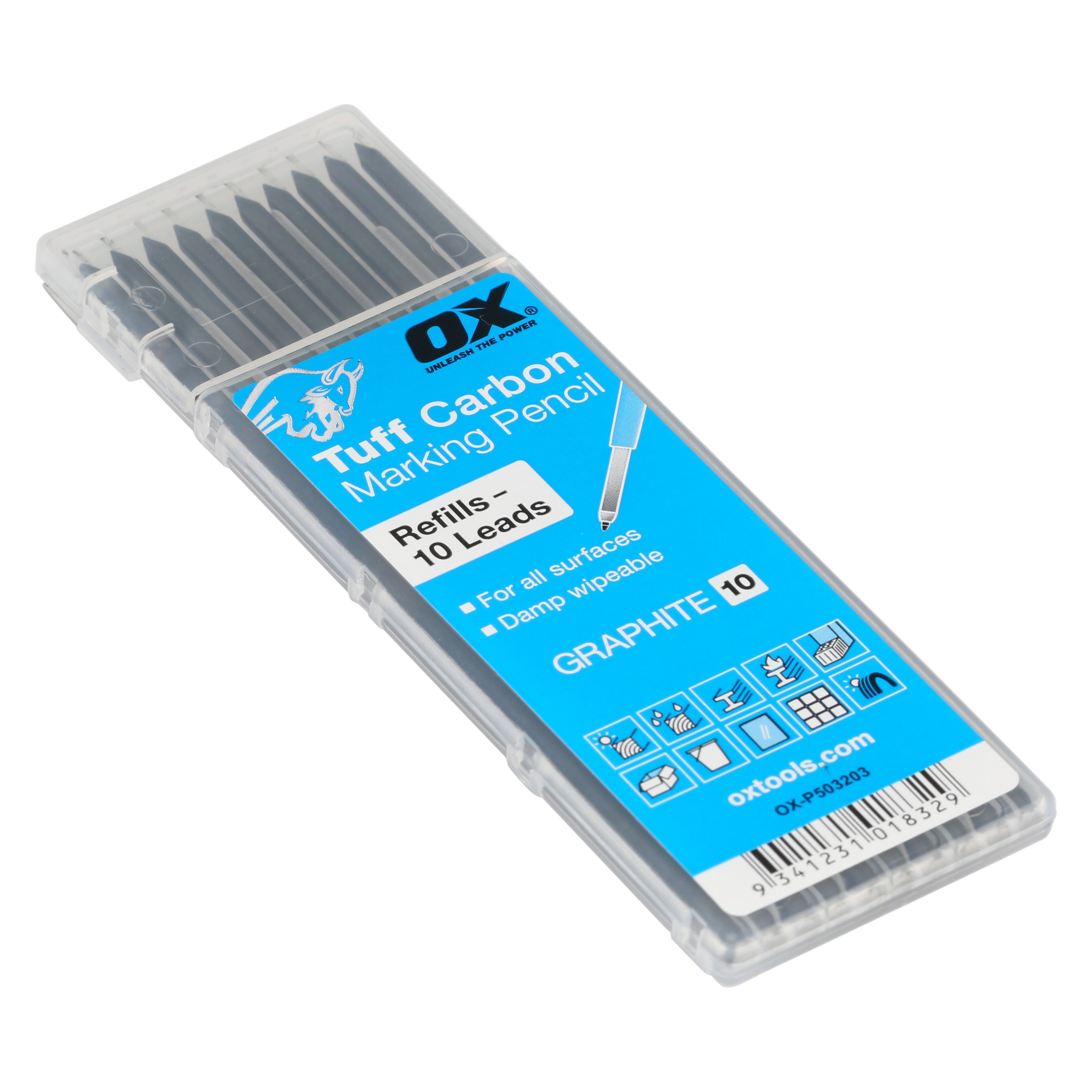 OX Tuff Mechanical pencil lead refill, 10 pieces