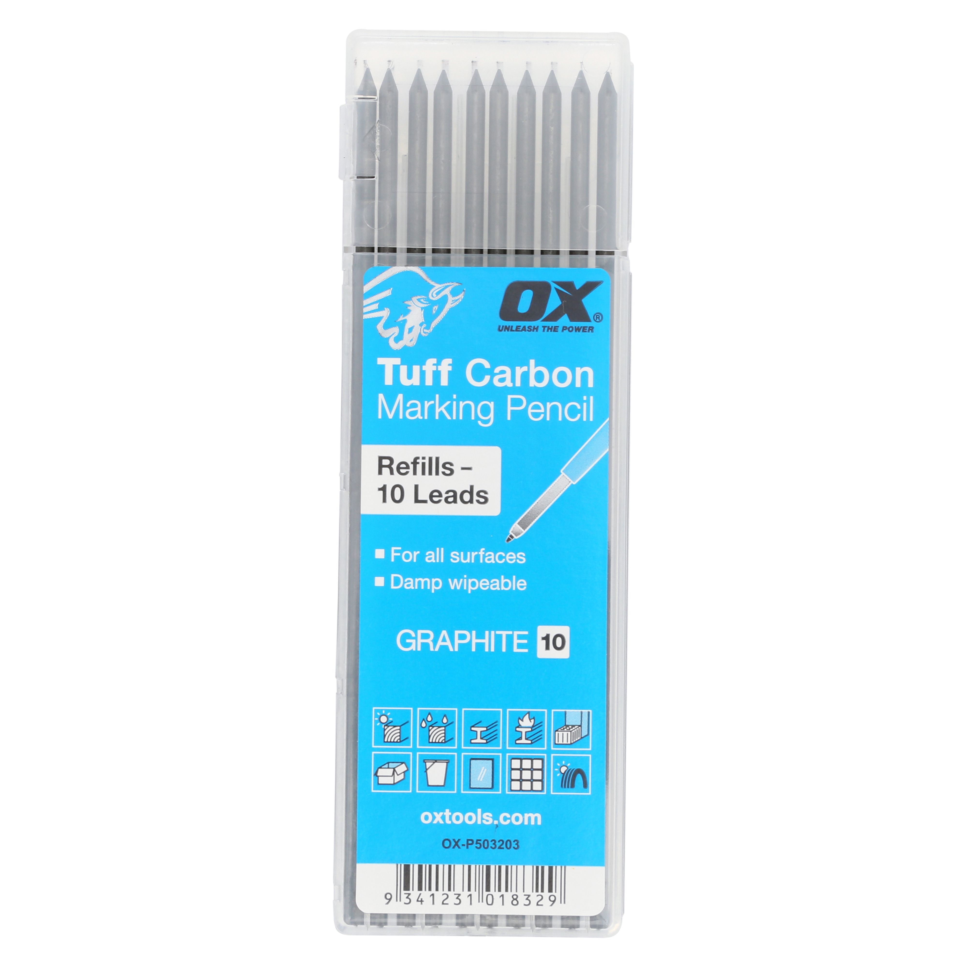 OX Tuff Mechanical pencil lead refill, 10 pieces