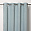 Pahea Blue green Chenille Blackout Eyelet Curtain (W)117cm (L)137cm, Single
