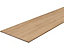Pale oak effect Semi edged Chipboard Furniture board, (L)2.5m (W)200mm (T)18mm