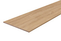 Pale oak effect Semi edged Chipboard Furniture board, (L)2.5m (W)600mm (T)18mm