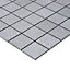 Palemon Grey Granular surface Stone effect Porcelain 5x5 Mosaic tile, (L)305mm (W)300mm