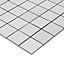 Palemon Ivory Granular surface Stone effect Porcelain 5x5 Mosaic tile, (L)305mm (W)300mm