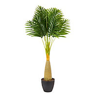 Palm tree Artificial plant in Black Pot