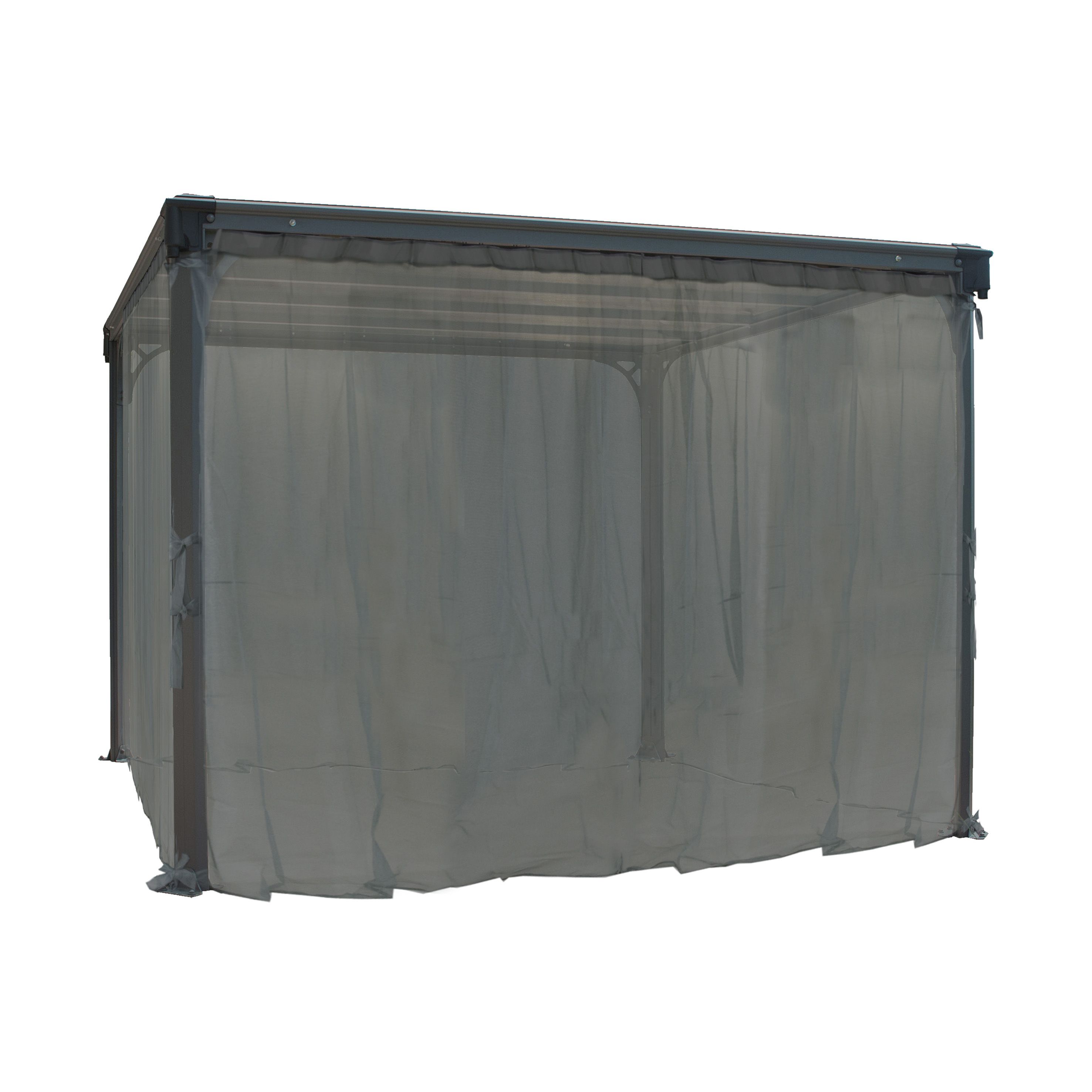 Palram - Canopia 3K Series Grey Polyester (PES) Gazebo netting, Pack of 6 (L)2170mm (W)3660mm