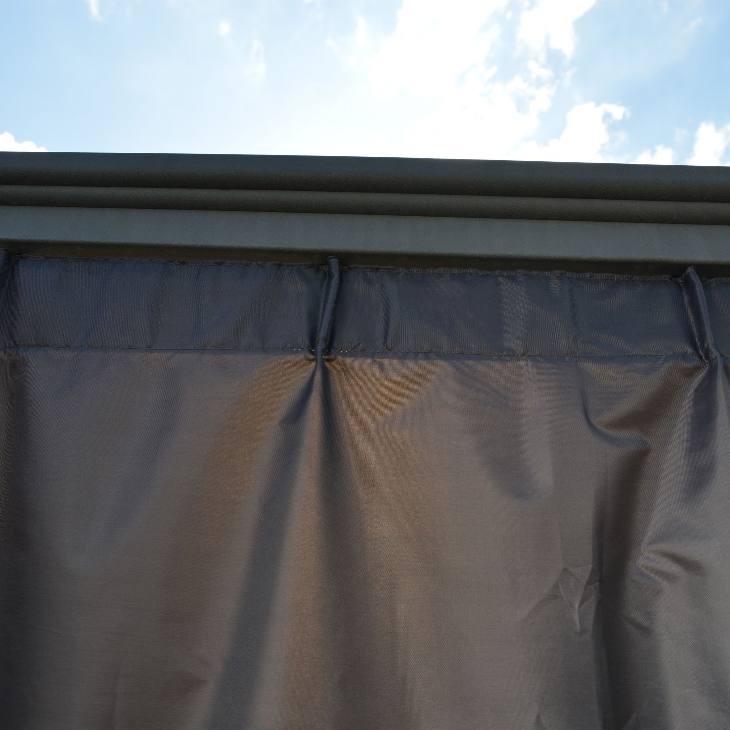 Palram - Canopia 4K Series Grey Polyester (PES) Gazebo curtain, Pack of 4 (L)2170mm (W)4360mm