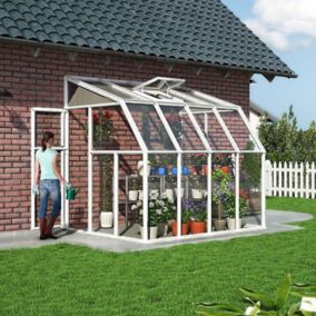 Palram - Canopia 8x6 ft & 1 window Barn Plastic Sun room (H)2470mm x (W)2010mm