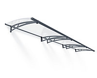 Palram - Canopia Altair Door canopy, (H)175mm (W)4535mm (D)915mm