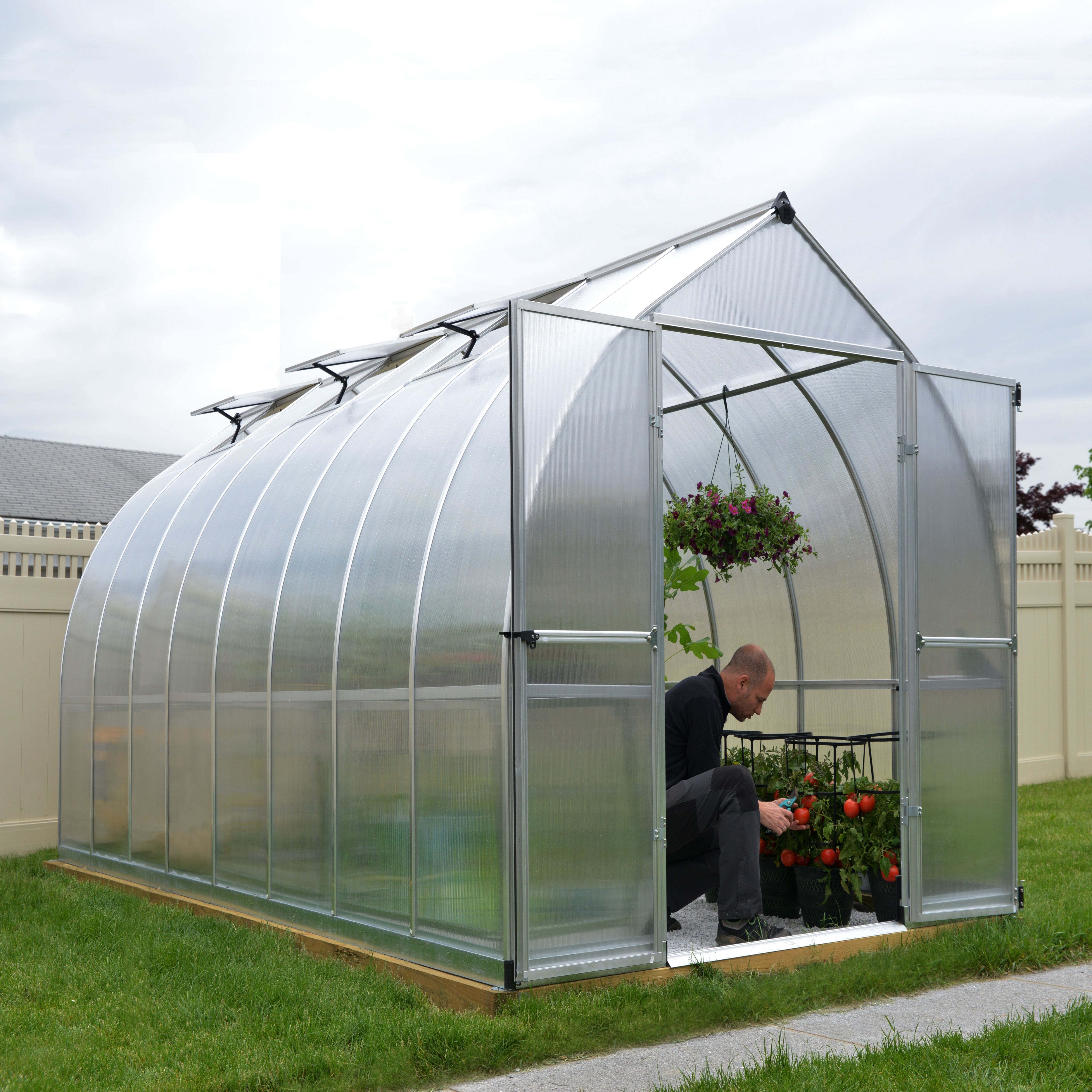 Palram - Canopia Bella Silver 8x16 Greenhouse