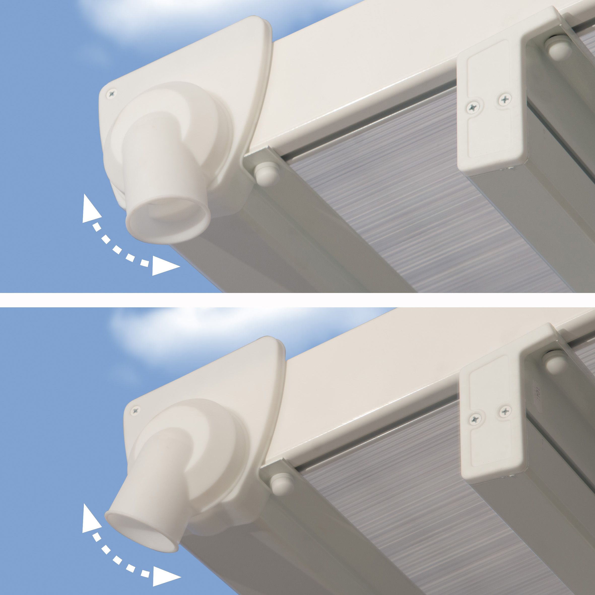 Palram - Canopia Feria White Patio cover (H)4000mm (W)6060mm