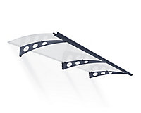 Palram - Canopia Garamond Door canopy, (H)185mm (W)2055mm (D)905mm