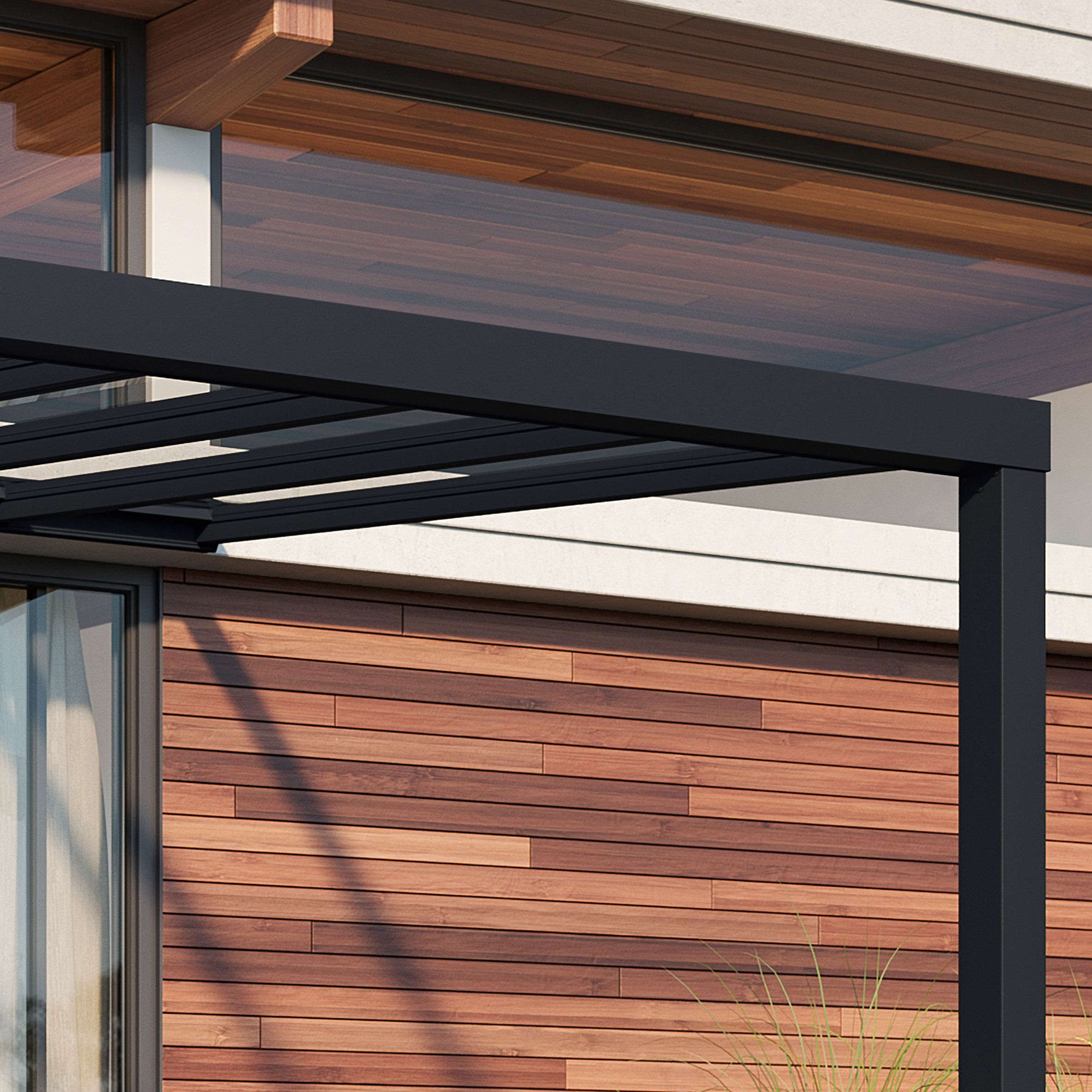 Palram - Canopia Grey Patio cover (H)3400mm (W)5200mm