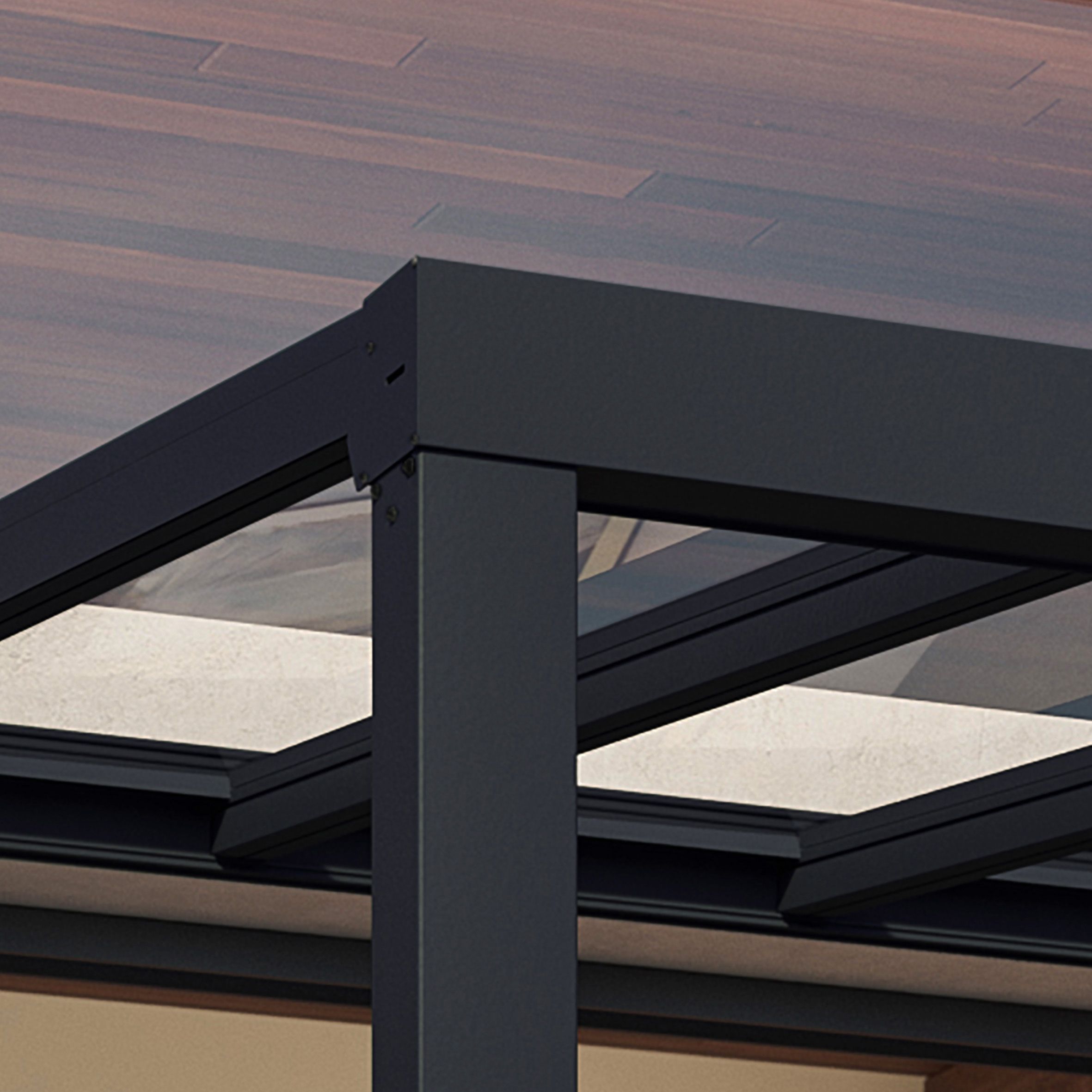 Palram - Canopia Grey Patio cover (H)3400mm (W)5200mm